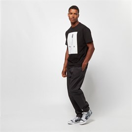 Oversize Brooklyn  Baskılı  T shirt-Siyah