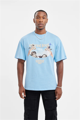 Oversize Cherhub T shirt-Mavi