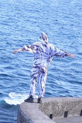 Oversize Dye Special Sweat-Gri-Beyaz