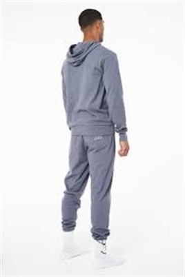 Oversize Fitilli Kapişonlu Sweat-İndigo Mavi