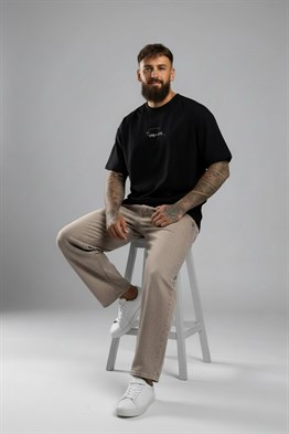 Oversize Forewer T-Shirt-Siyah