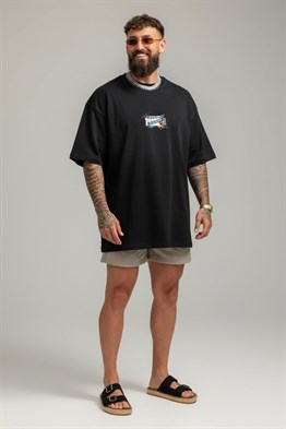 Oversize Passion T-Shirt-Siyah