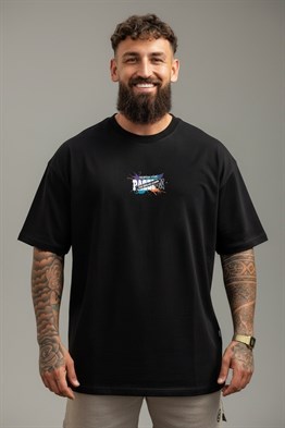 Oversize Passion T-Shirt-Siyah