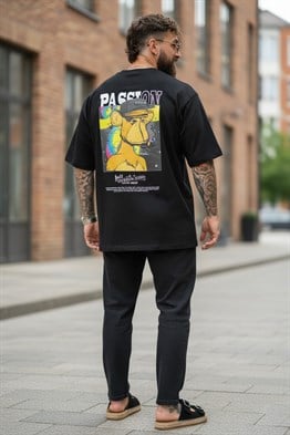 Oversize Passion T-Shirt-Siyah
