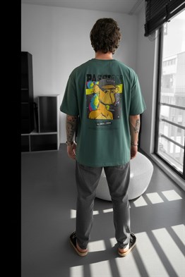 Oversize Passion T-Shirt-Yeşil