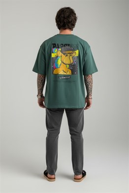 Oversize Passion T-Shirt-Yeşil