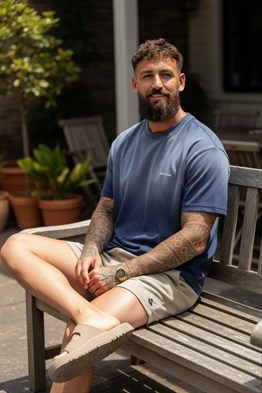 Oversize Studio T shirt-Lacivert