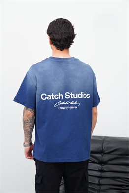 Oversize Studio T shirt-Petrol