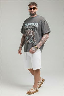 Oversize T shirt-Gri