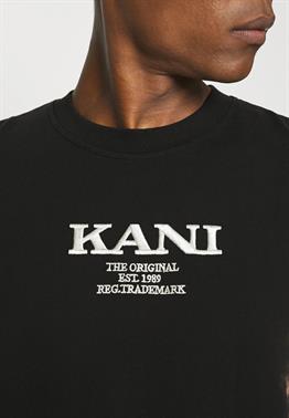Oversize Yıkamalı  Logo  T shirt-Kahve