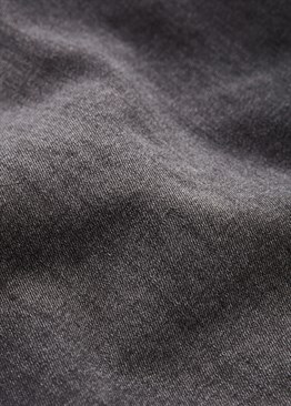 Paçası Katlı Jean Şort-Antrasit