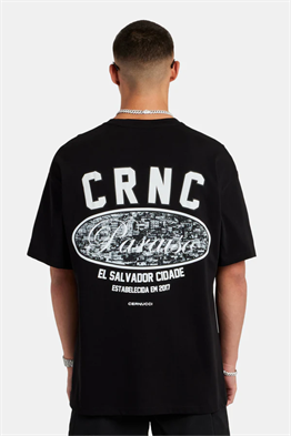 PARAISO GRAPHIC OVERSIZED T-SHIRT-Siyah