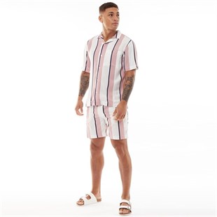 Polly Şort-Pembe-Beyaz