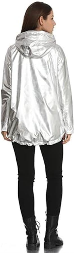 Reflektörlü Yağmurluk-Gri