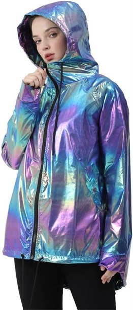 Reflektörlü Yağmurluk-Karısık Renkli
