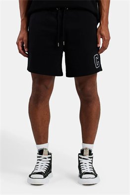 RELAXED FIT C JERSEY SHORT-Siyah