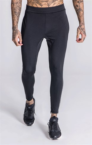 Scuba Kumaş  Kapişonlu Sweat-Siyah-Beyaz