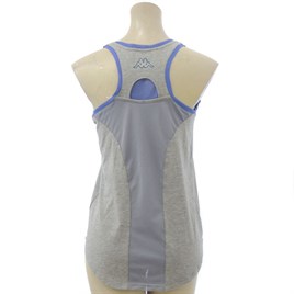 Sırtı Fileli Atlet-Gri-Mavi