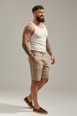 SLim Merserize Atlet-Bej