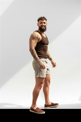 SLim Merserize Atlet-Kahve