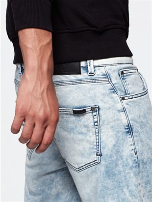 Soft Jean Şort-Mavi Açık