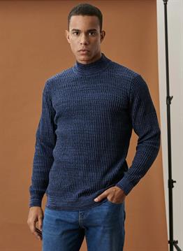 Special  L/S Balıkçı Triko Tshirt-Lacivert