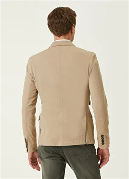 Spor  Blazer Ceket-Bej