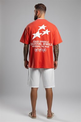 Star T shirt-Kırmızı