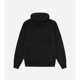 Tallin Hood Nakışlı Sweat-Siyah