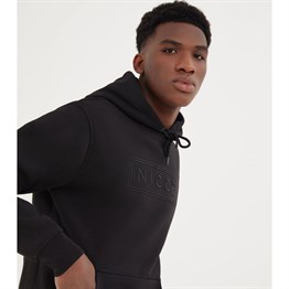 Tallin Hood Nakışlı Sweat-Siyah