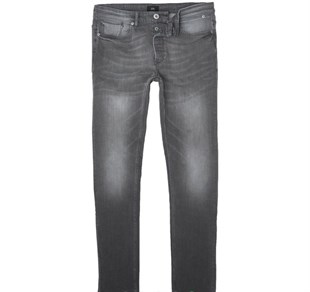 Taşlamalı  Skinny Jean-Antrasit-Gri