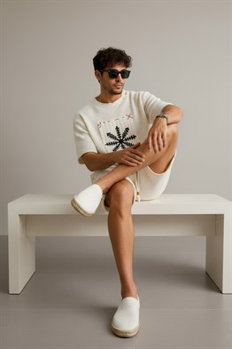 TRİKO ESPADRİL-Beyaz