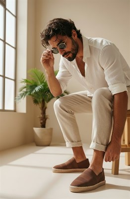 TRİKO ESPADRİL-Kahve