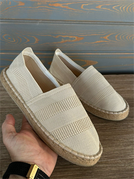 TRİKO ESPADRİL-Krem