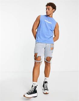 Unisex Oversize Atlet-Mavi Açık