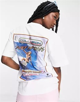 Unisex Oversize Surf Special shirt-Beyaz