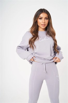 Unisex Oversize Sweat-Lila