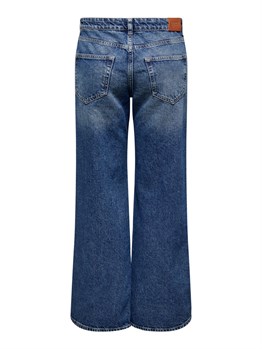 WIDE LOW-RISE JEANS-Mavi Açık