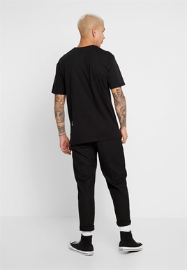 Wolfman Baskılı Oversize T Shirt-Siyah