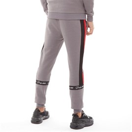 Yanları Şeritli Koton Jogger Eşofman-Antrasit-Gri