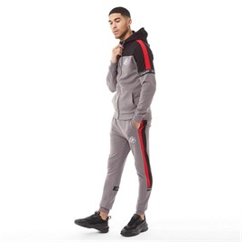 Yanları Şeritli Koton Jogger Eşofman-Antrasit-Gri