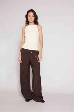 Yumuşak Dokulu Halter Top  Atlet-Ekru