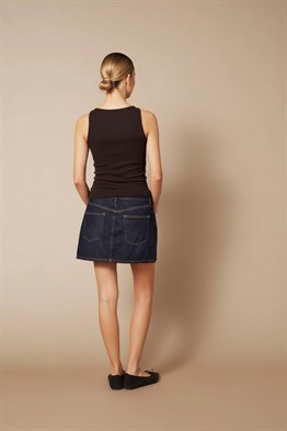 Yumuşak Dokulu Halter Top  Atlet-Kahve