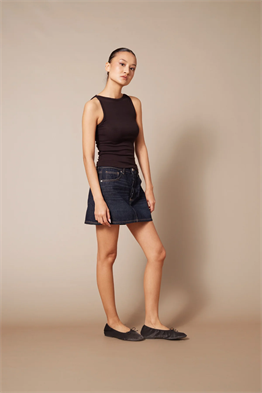 Yumuşak Dokulu Halter Top  Atlet-Kahve