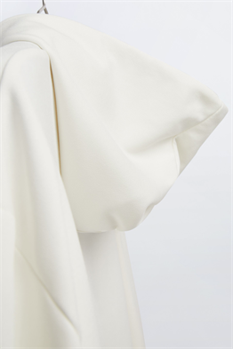 ZR Premium Baskılı  Kapişonlu Sweat-Kirli Beyaz