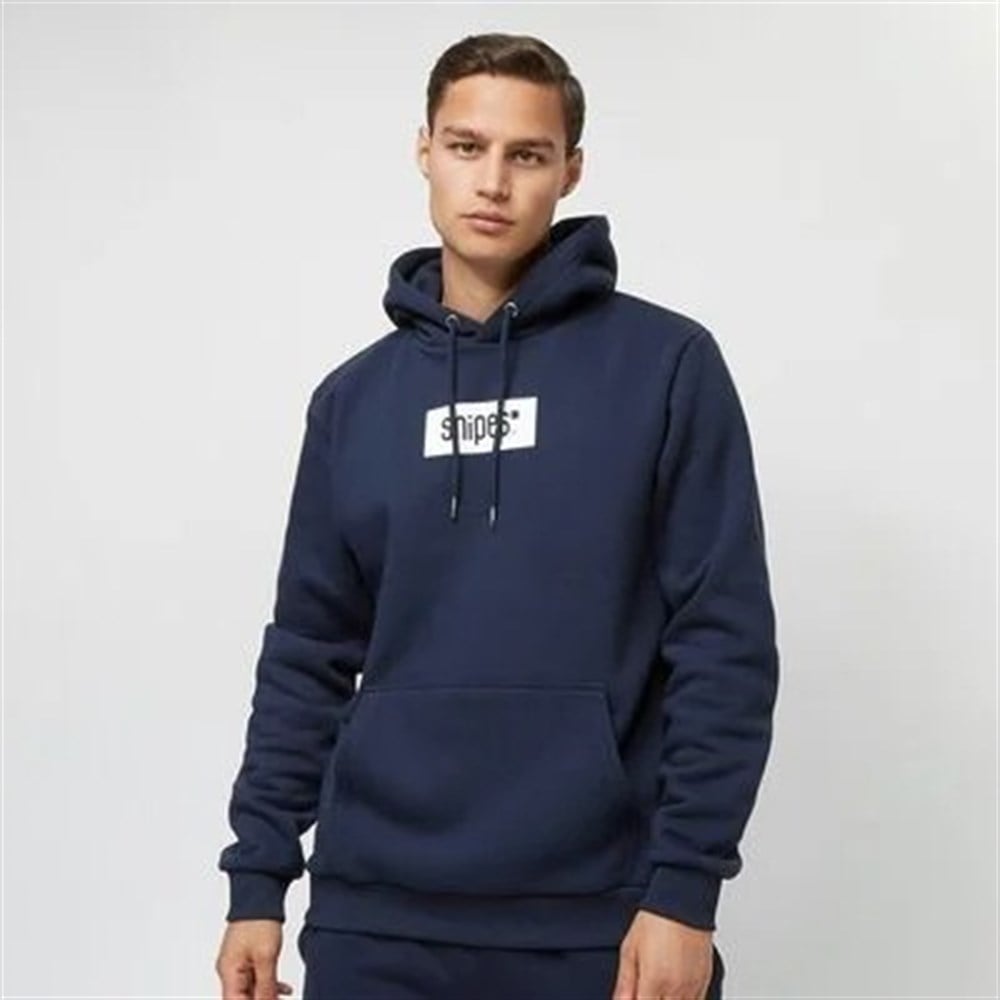 Basic Essantial Kapişonlu Sweat-Lacivert