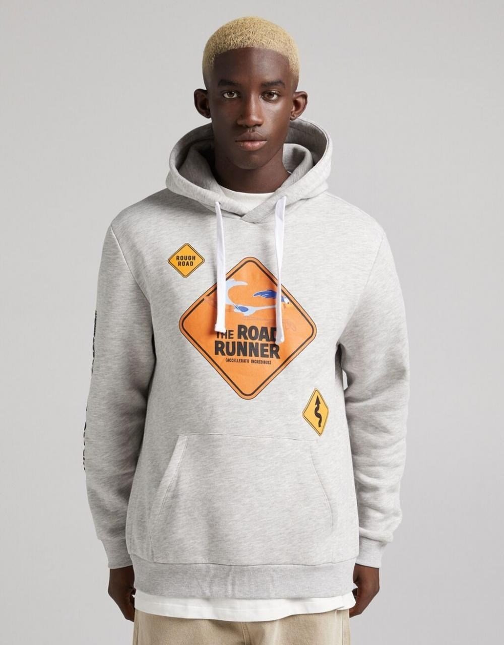 BRSK Road Runner Kapişonlu  Sweat-Gri