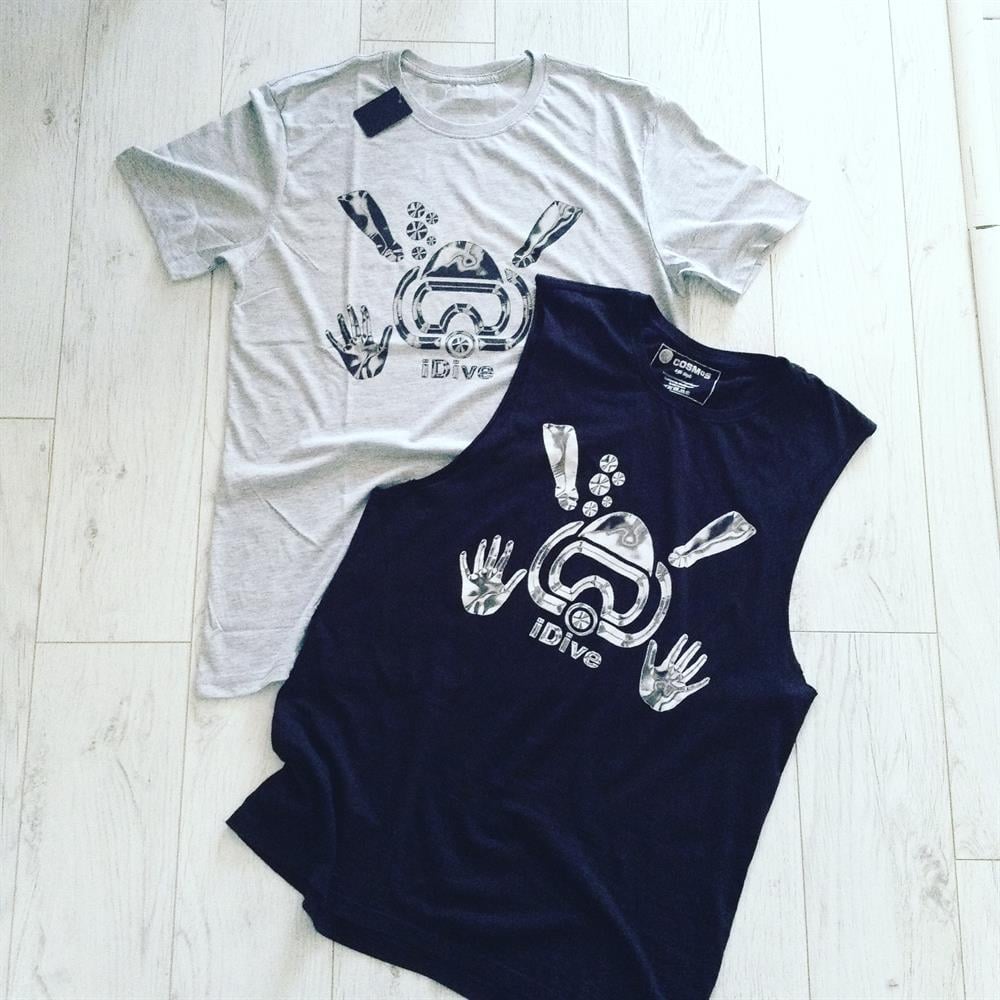 Dive Şinortel Baskılı Atlet-Siyah