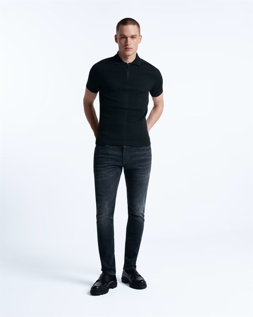 Glenn Slim Fit Jean-Siyah