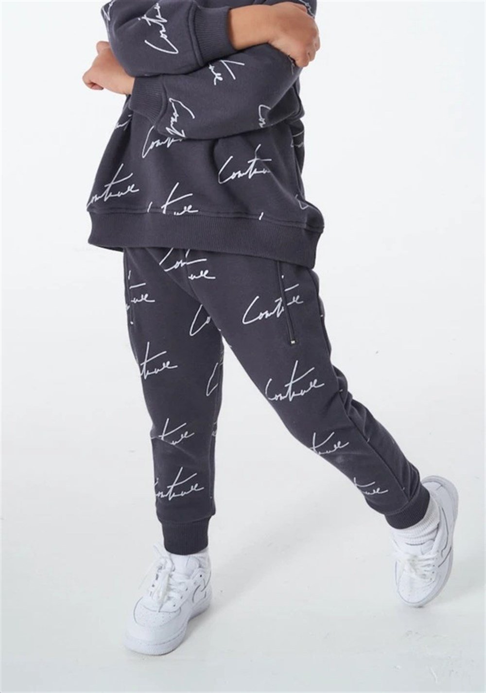 İmza Baskılı Jogger  Eşofman Altı Antrasit